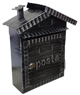 תיבת דואר מפורזלת קטנה בצורת בית דגם  640